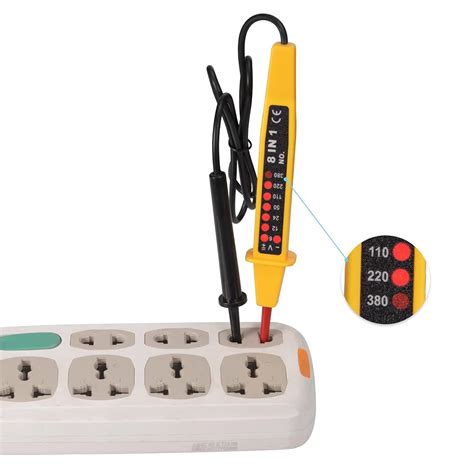 Eightwood 6V~380 V Electric Circuit Tester 8 in 1 AC/DC Voltage ...