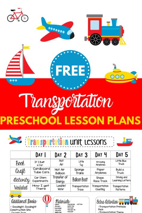 Transportation Lesson Plan 的图像结果