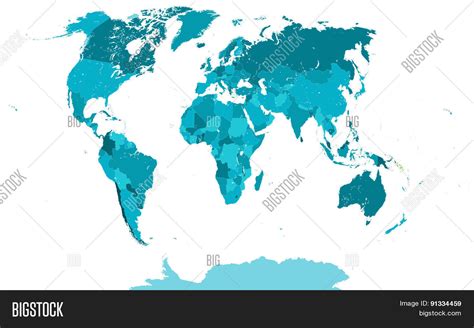 Political Map World Vector & Photo (Free Trial) | Bigstock