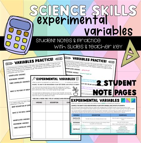Image result for Science Projects Ideas for the 3 Variables in Science