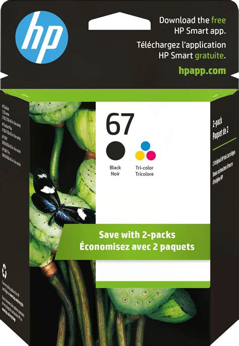 Customer Reviews: HP 67 2-Pack Standard Capacity Ink Cartridges Black ...
