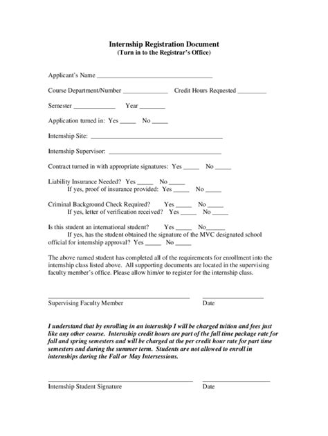 Fillable Online Appendix E Sample College Internship Guidelines Fax ...