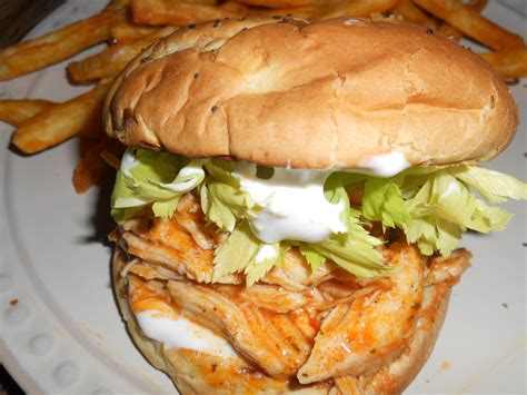Slow Cooker Buffalo Chicken Sandwiches Recipe - Allrecipes.com