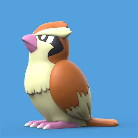 STL file POKEMON - PIDGEY (EASY PRINT NO SUPPORT)・3D printing design to ...