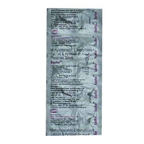 Essfol Tablet 10's Price, Uses, Side Effects, Composition - Apollo Pharmacy