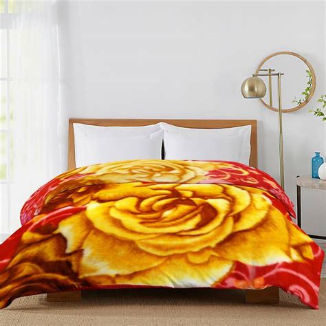 mink kambal Floral Double Mink Blanket for Mild Winter - Buy mink ...