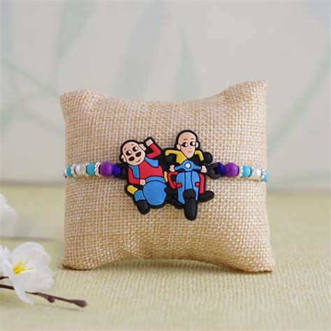 Send Motu Patlu Rakhi with Candies Hamper Online - RKH21-97098 | Giftalove