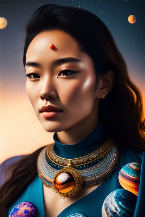 Lexica - Wlop style 18 years old girl beach, wearing a cosmic fabric ...