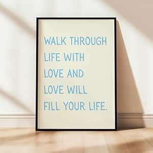 COLOSSAL ART HOUSE Just Try Motivational Wall Frames for Living Room ...