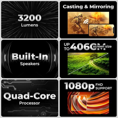 ZEBRONICS PIXAPLAY 22, Smart Projector, 3400 Lumens, 4K Support,160 ...