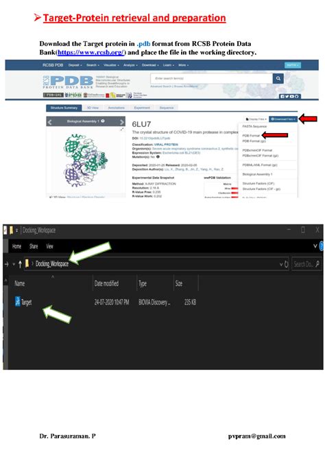 Molecular Docking Protocol (Course Code: MD-101) - Studocu
