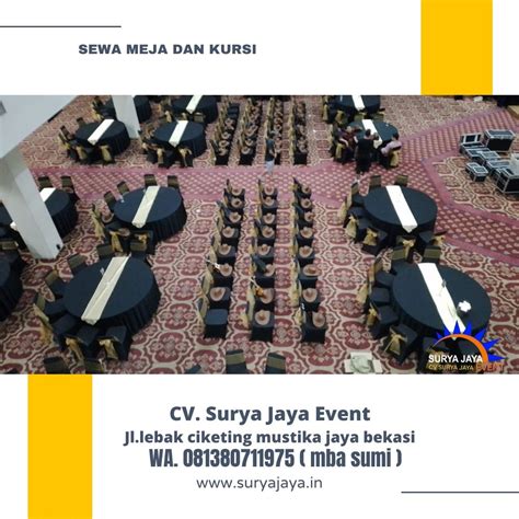 Sewa Meja Kursi Jakarta Layanan 24 Jam