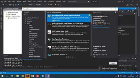 Image result for Create Installer Visual Studio 2019