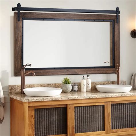 Barn Door Bathroom Mirror Cabinet at Elisa Champagne blog