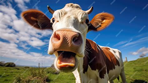 Premium Photo | Livestock cow mooing