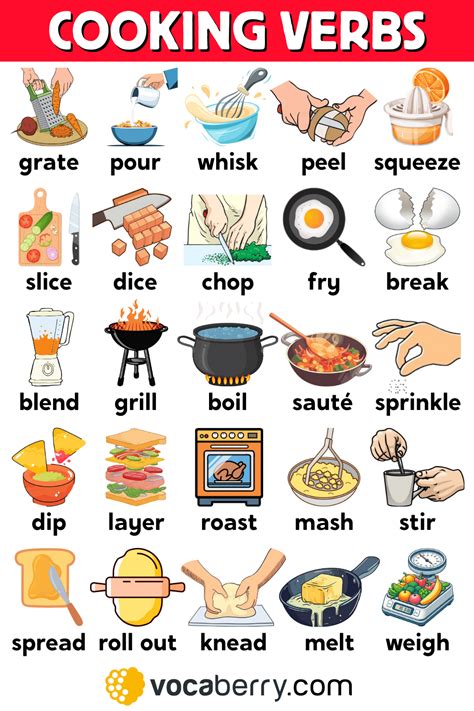 ESL Cooking Verbs Examples 的图像结果