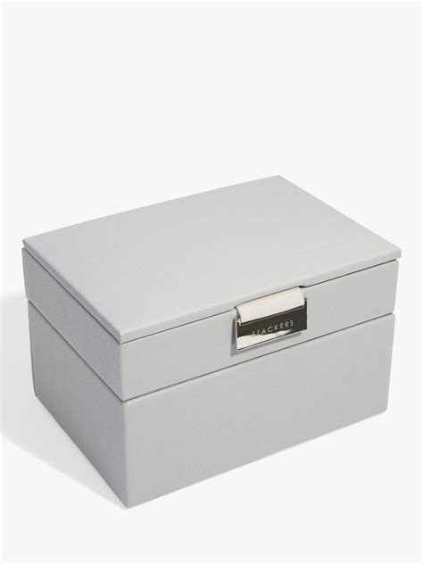 Stackers Mini Jewellery Box, Pebble Grey