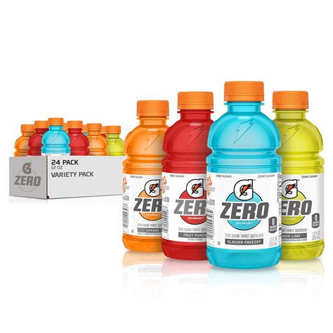 Buy Gatorade Zero Sugar Thirst Quencher, 4 Flavor Classic Variety Pack ...