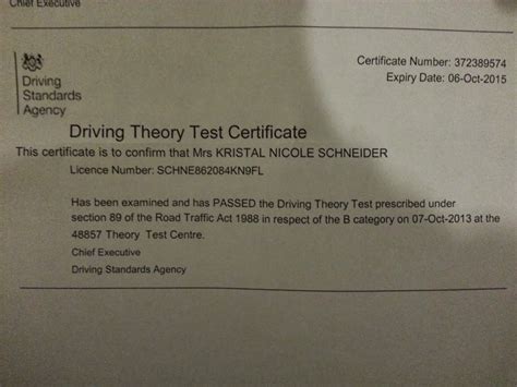 Theory Test Pass Certificate Number - prntbl.concejomunicipaldechinu.gov.co