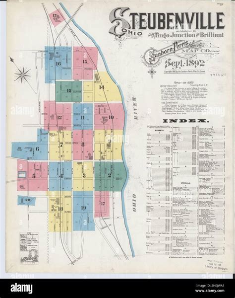 Sanborn Fire Insurance Map from Steubenville, Jefferson County, Ohio ...