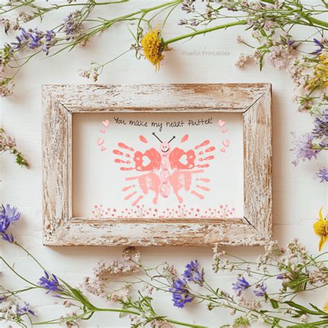 Beautiful Butterfly Handprint Craft - Printable Template