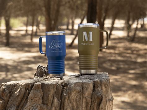 Personalized 20 oz Travel Mug with Handle | VistaPrint