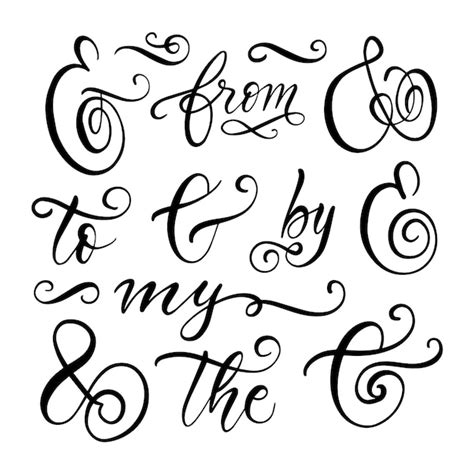 Calligraphy Alphabet Fonts Printable