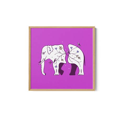 Connecting Wildlife - Elephant: Buy Premium Framed Art Prints Online ...