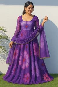 FancyFits Anarkali Gown Price in India - Buy FancyFits Anarkali Gown ...