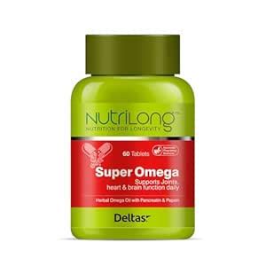 Deltas Nutrilong Super Omega | Premium Omega-3 Fish Oil Supplement For ...