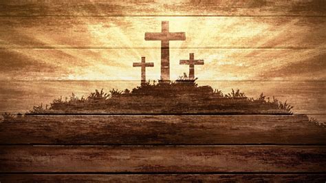 Three Wooden Crosses With Background Of Sunlight HD Cross Wallpapers ...
