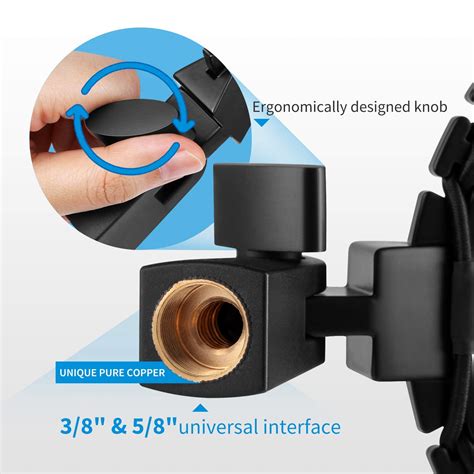 Buy Moukey Microphone Shock Mount Compatible with Blue Yeti/Yeti Pro ...