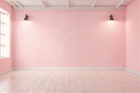 Pink background floor wall architecture | Premium AI-generated image