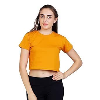 LIMIT Fashion Store - Plain Crop Top for Women Latest Cotton Casual ...