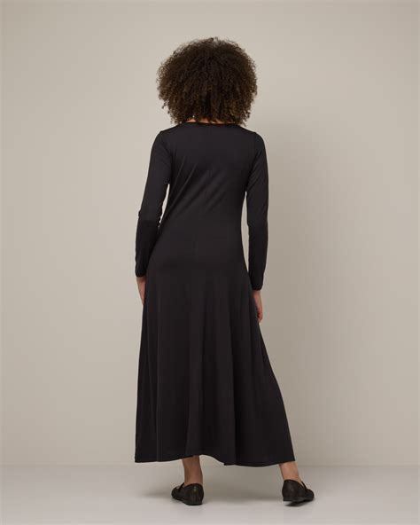 Valerie Merino Wool Maxi Dress - Black – Valerie Maxi Dress | wool&