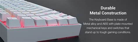 KUMARA K552 - TKL WIRED MECHNICAL KEYBAORD RGB WHITE (Blue Switch ...