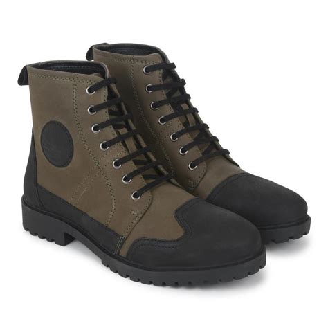 Royal Enfield Huntsman Leather Riding Boots (Olive)– Moto Central