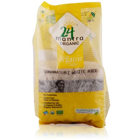 24 Mantra Organic White Rice - Sonamasuri, 1kg Bag : Amazon.in: Grocery ...