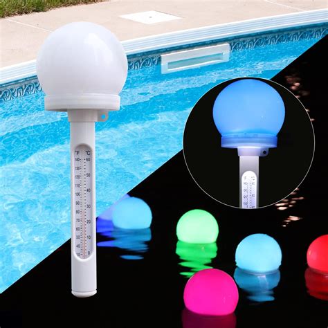 Buy Floating Pool Thermometer,Solar Powered Pond Water Thermometer With ...
