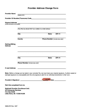 Fillable Online daas ar Change of Address Instructions - daasargov Fax ...