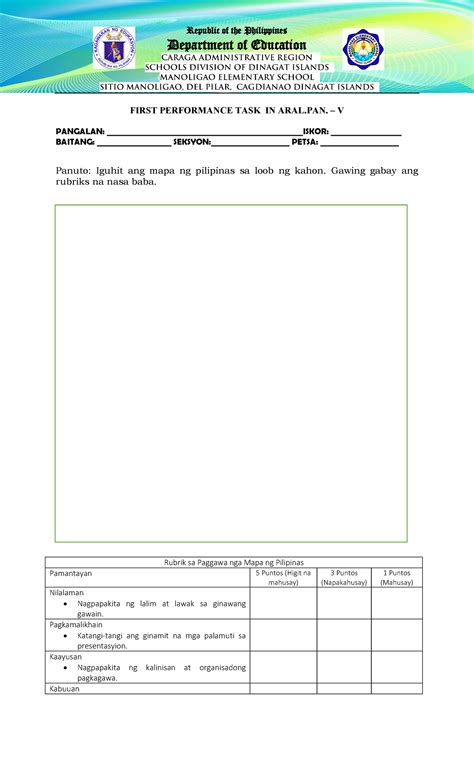 Performance Task Examples in Filipino 1 的图像结果