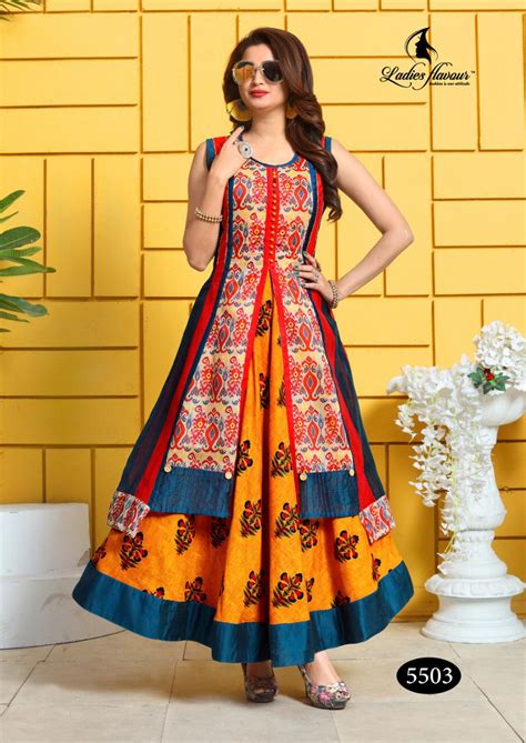 Sitara By Ladies Flavour Party Wear Kurtis Collection.