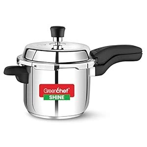 GREENCHEF Shine outer lid Stainless steel Pressure cooker 3 litre ...