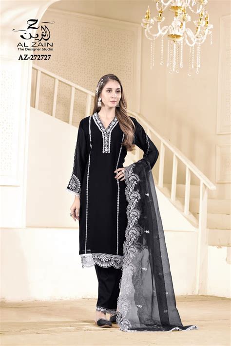 272727-Eid Al Zain Fox Georgette Pakistani Readymade Suits – Kavya ...