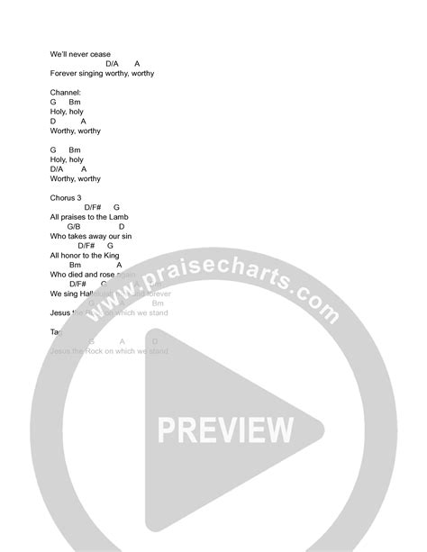 Worthy Lamb Of Endless Praise Chords PDF (David's Harp) - PraiseCharts