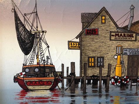 H. HARGROVE PAINTING MARINA AMERICAN ART | #1726154244