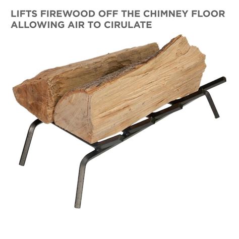 Style Selections 1/2-in Steel 23-in 5 -Bar Fireplace Grate in the ...