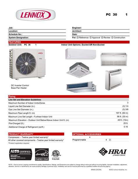 Lennox Industries MPC036S4M 1P