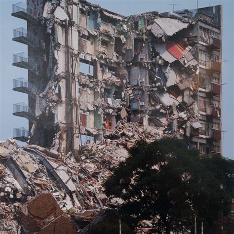Triptych of 1985 Mexico City Earthquake by Elecio Russek – Blackman Cruz