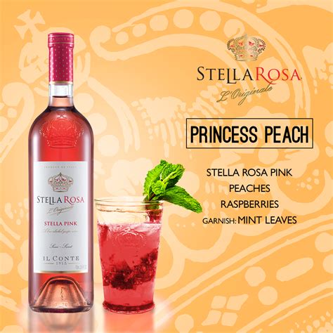 Stella Rosa Wines original cocktail recipe: Princess Peach. -- Muddle ...